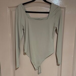 RD Style Long Sleeve Bodysuit - beige